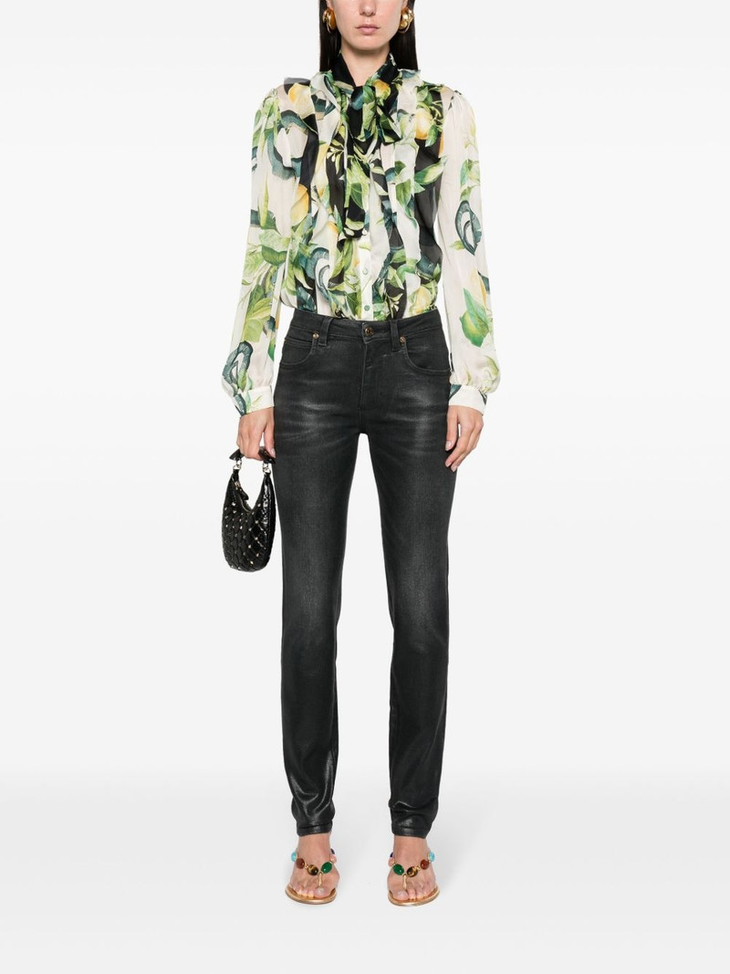 Roberto Cavalli Lemon-print silk shirt outlook