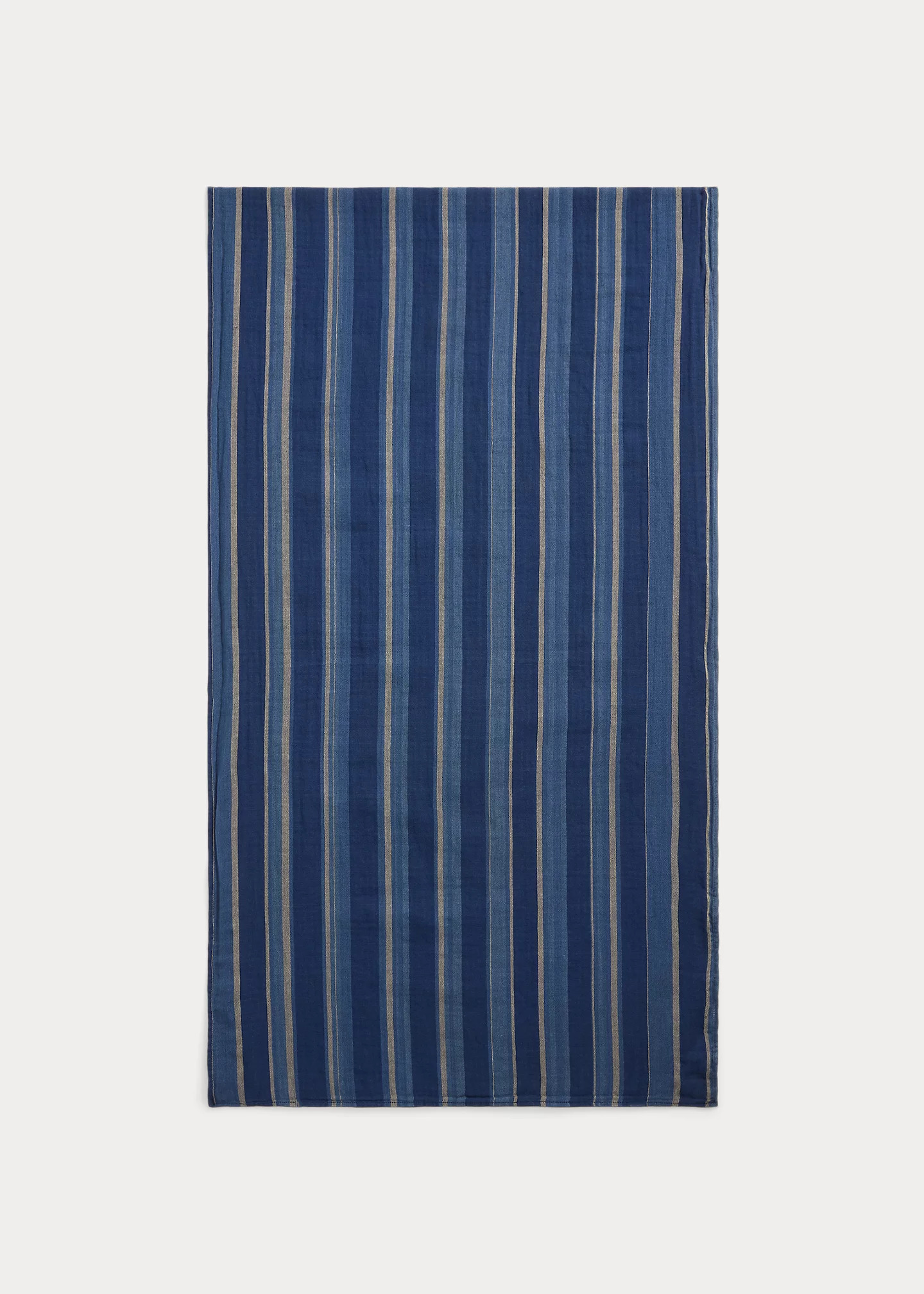 Striped Double-Faced Cotton Scarf - 4