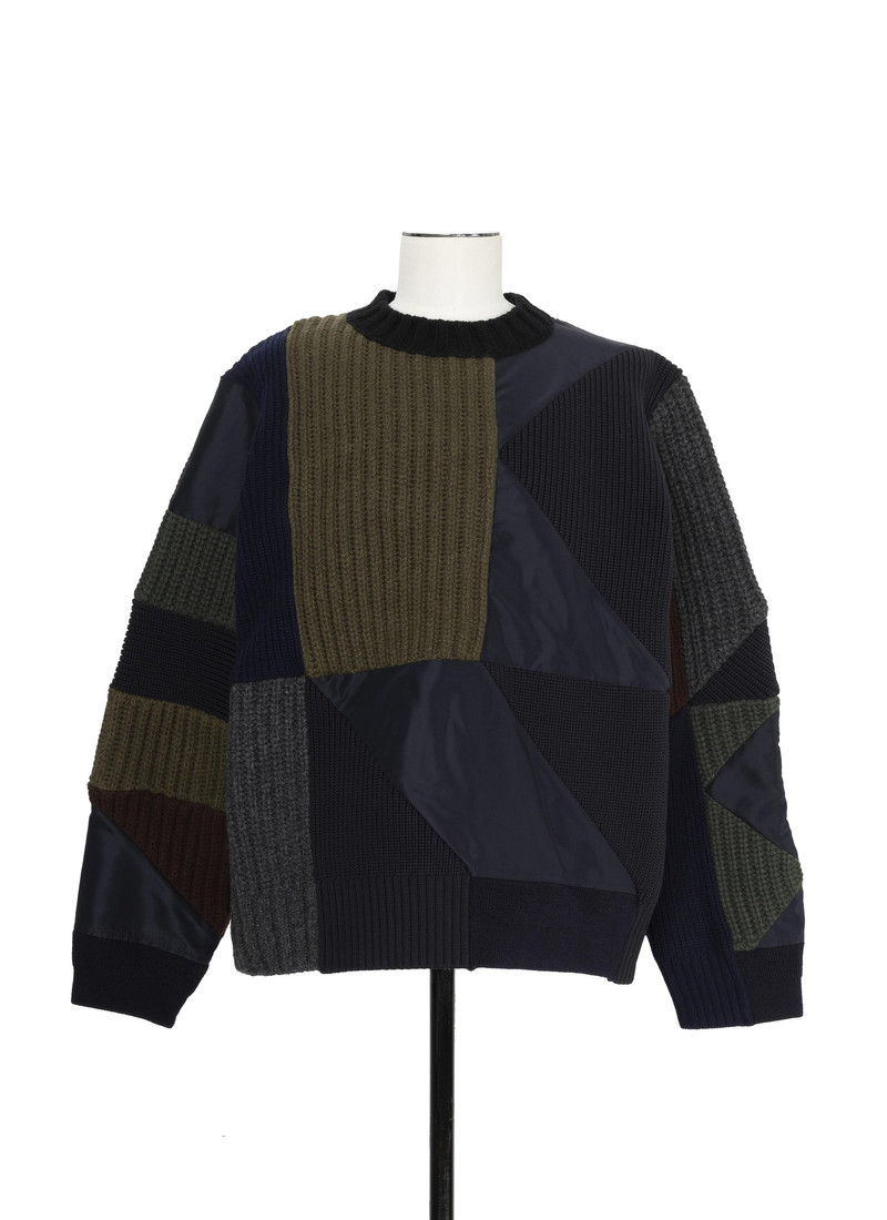 sacai x A.P.C. Quilts Knit Pullover 1