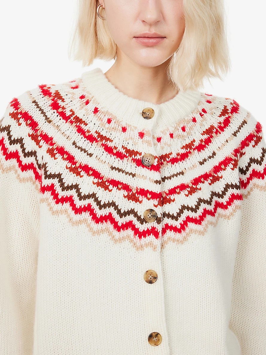 Chalet knitted wool and cashmere cardigan - 5