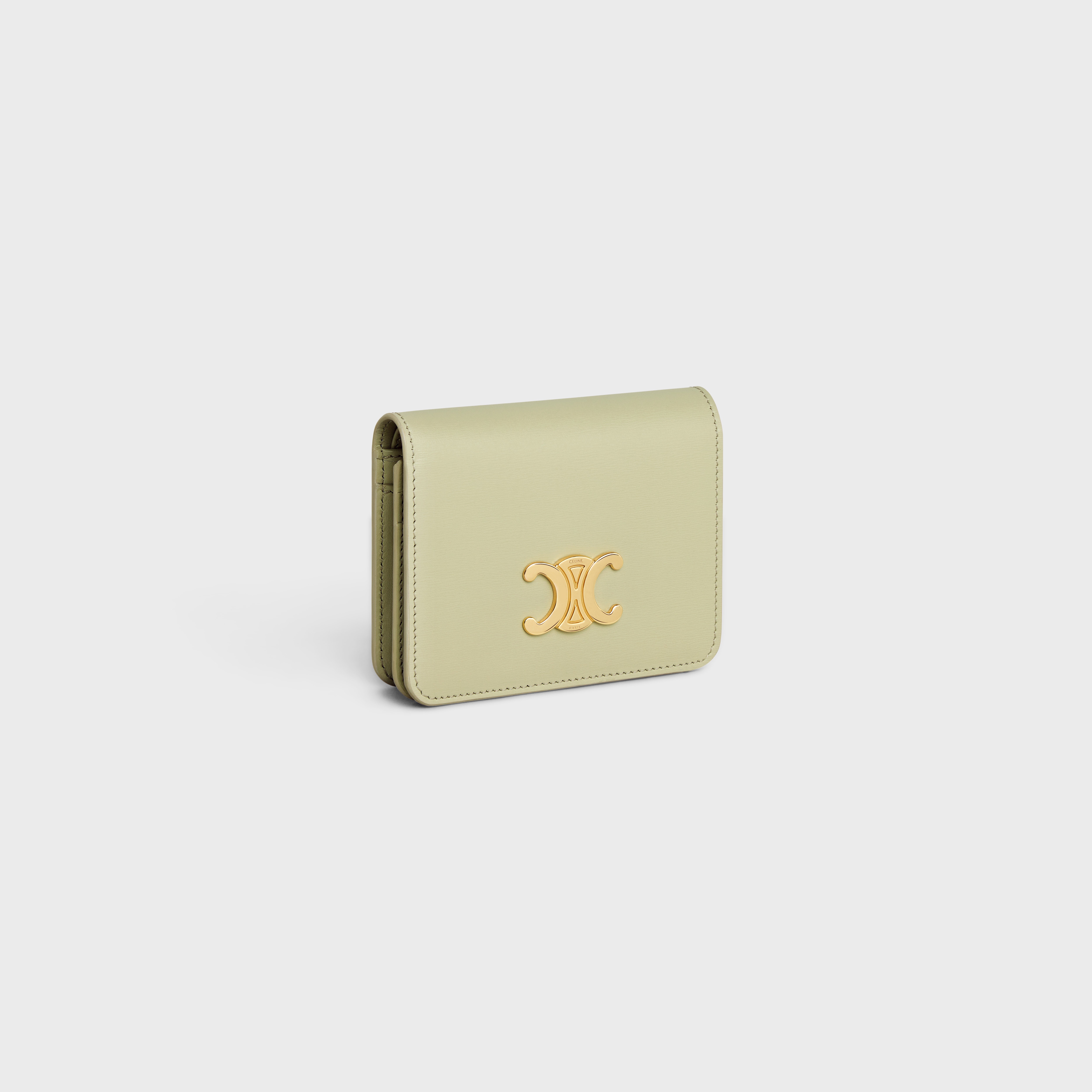 TRIOMPHE COMPACT WALLET in Shiny calfskin - 2