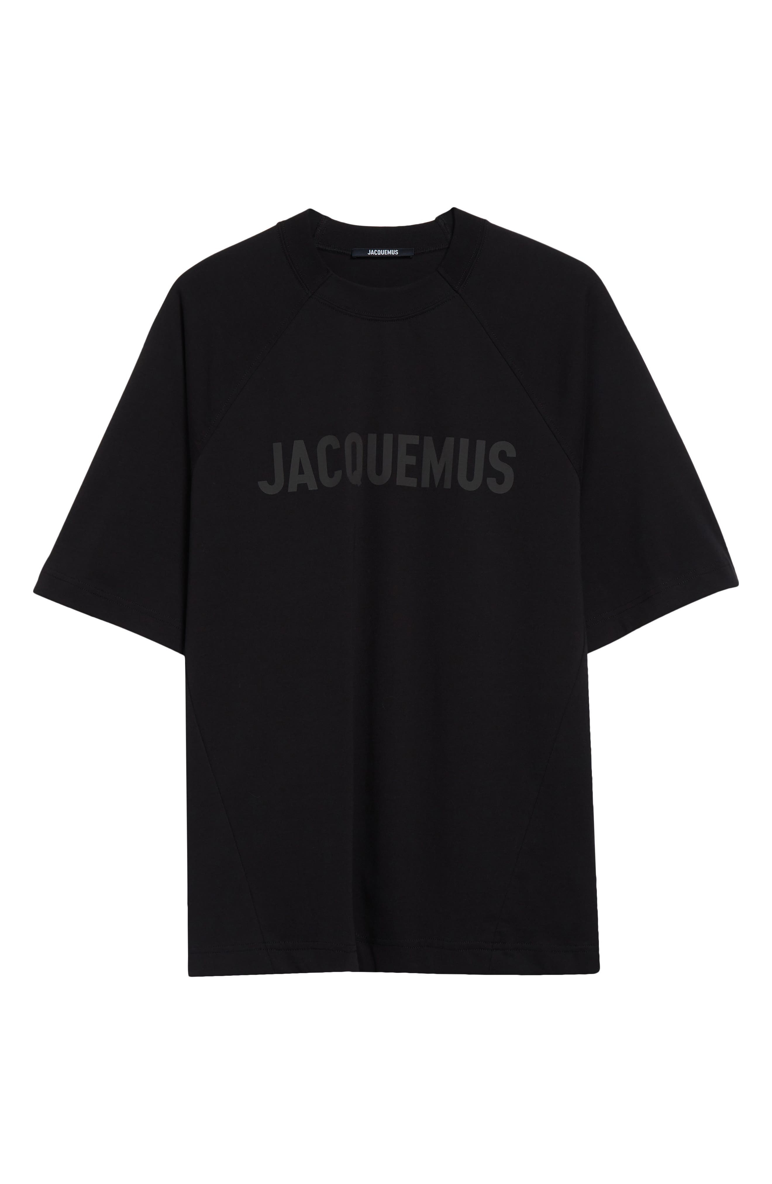 Jacquemus Le Typo Cotton Logo Graphic T-Shirt in Black at Nordstrom - 5
