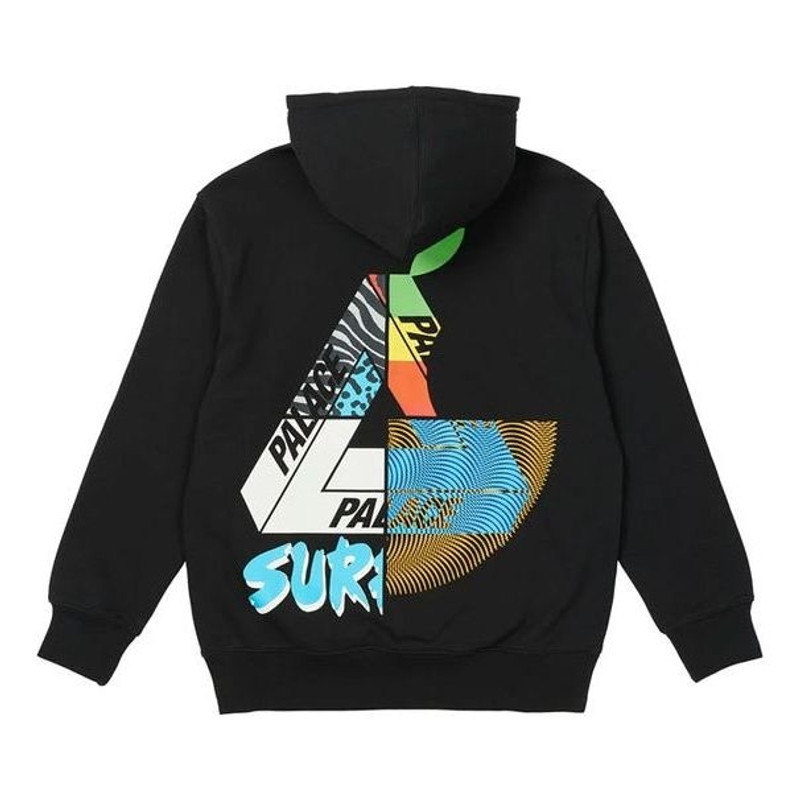 PALACE MIX Up Hood Black Triangle Logo Printing Unisex P20HD037 - 1