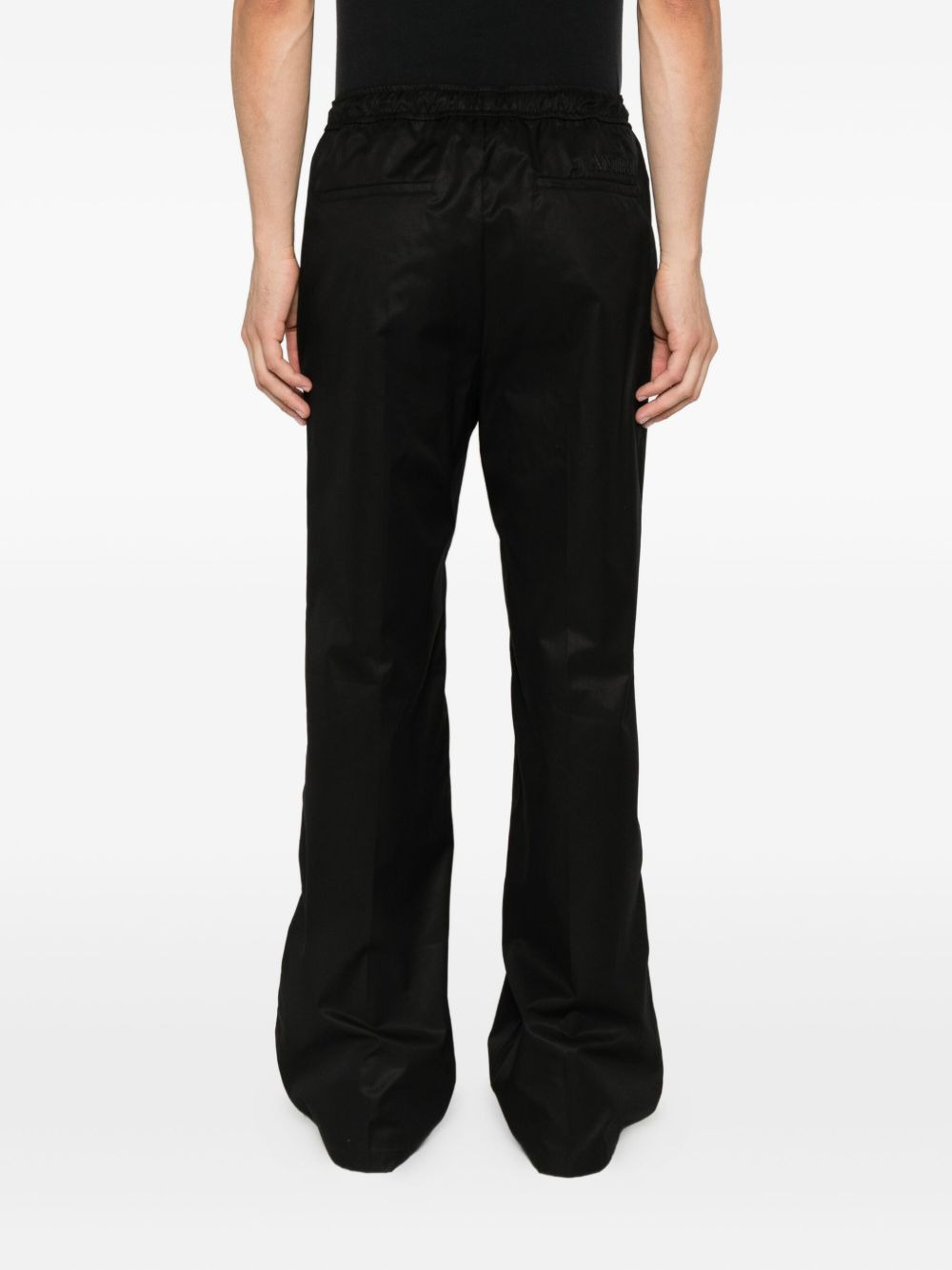 drawstring-fastening trousers - 4