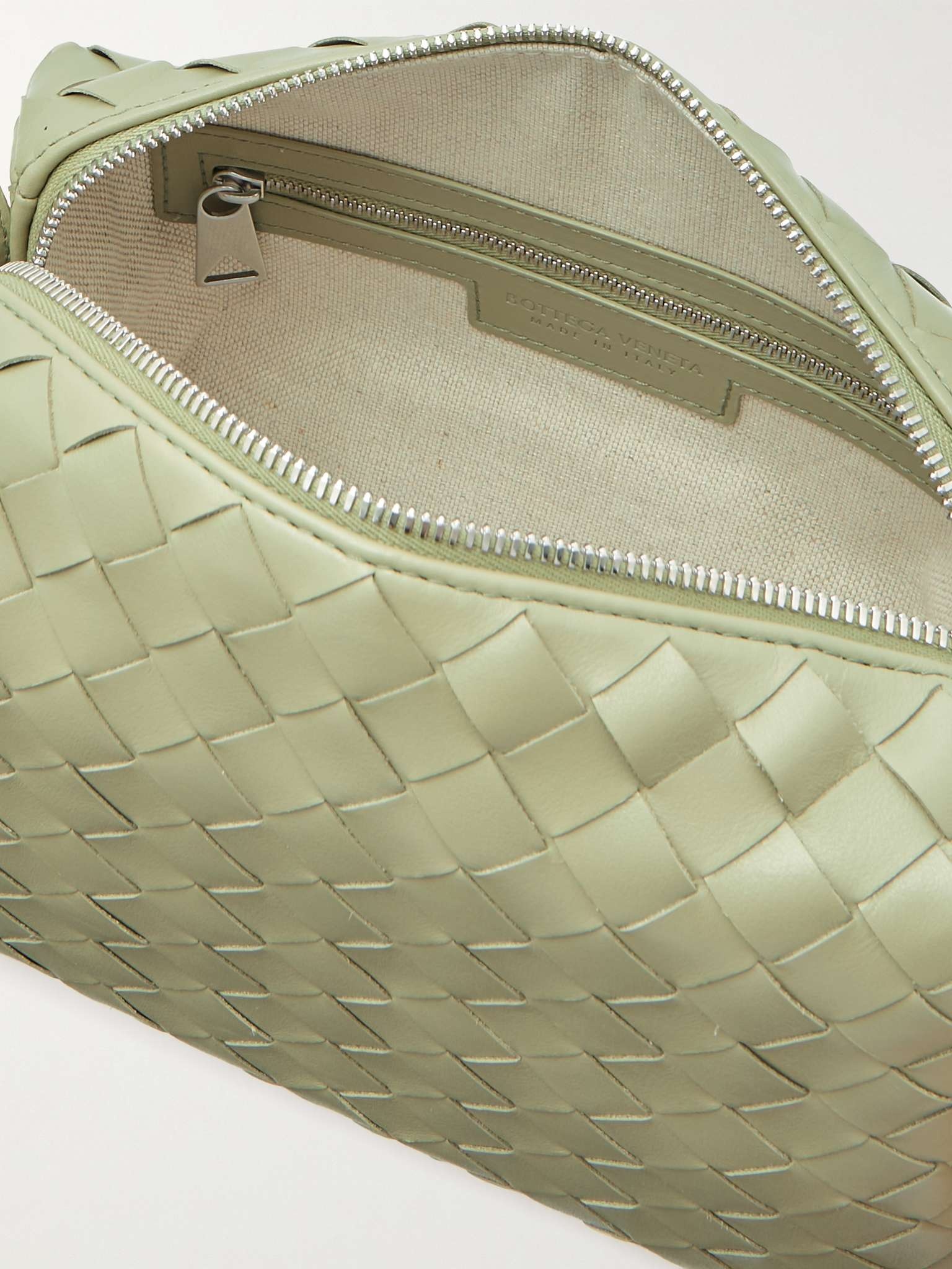 Intrecciato Leather Messenger Bag - 3