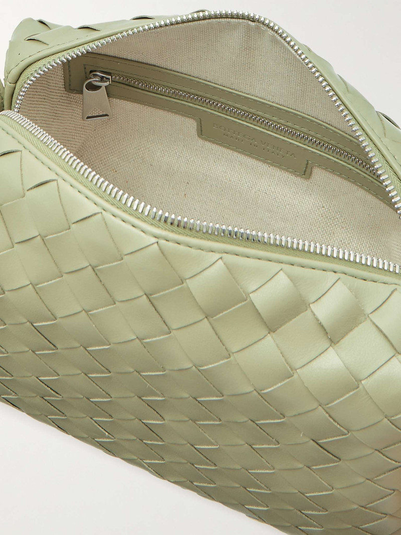 Intrecciato Leather Messenger Bag 3