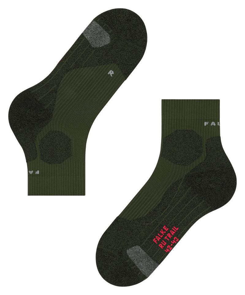 RU Trail Grip Men Running Socks 6