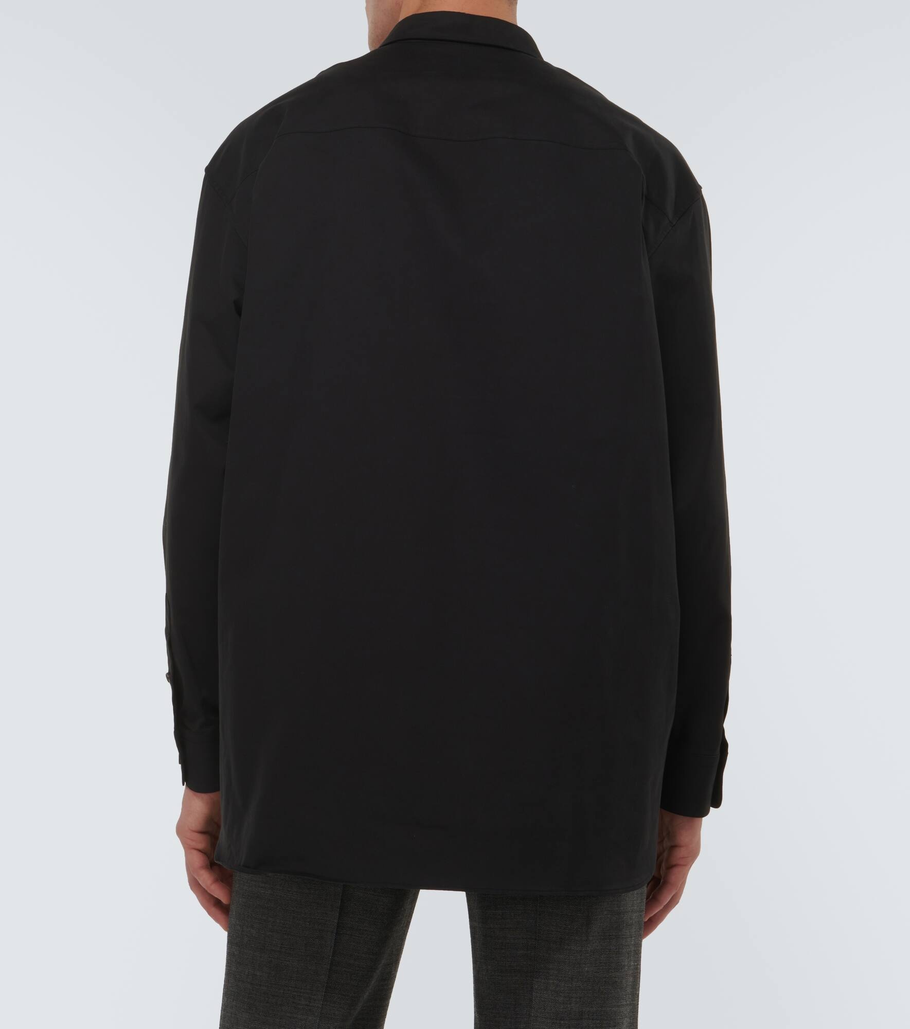 Lukre oversized cotton-blend poplin shirt - 4