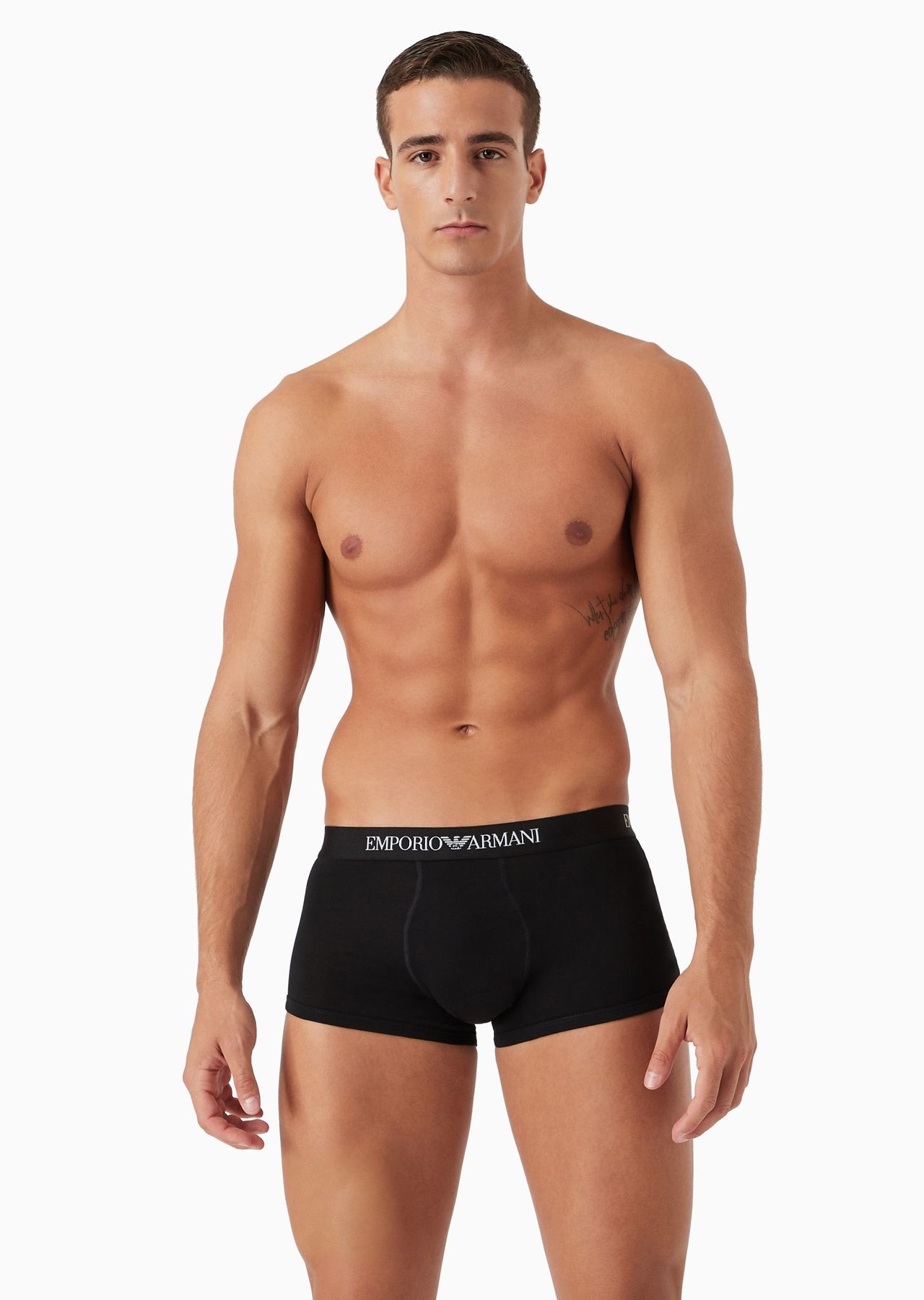 Three-pack of pure cotton basic boxer briefs - 2