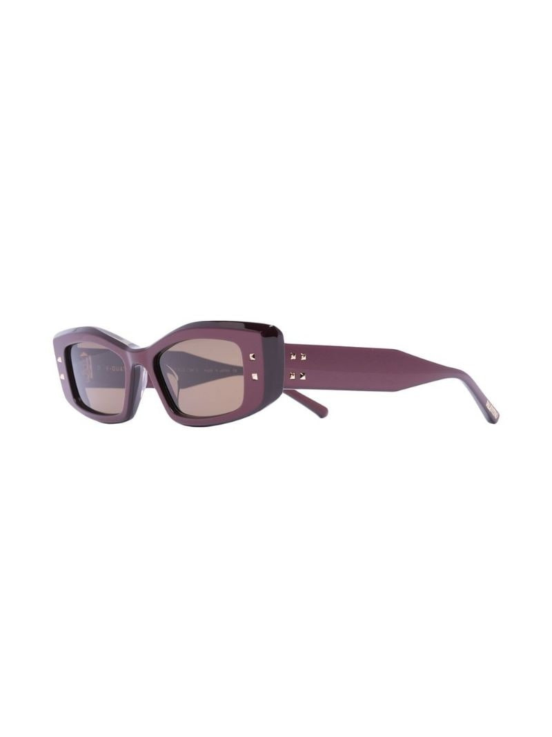 Valentino rectangular-frame sunglasses outlook