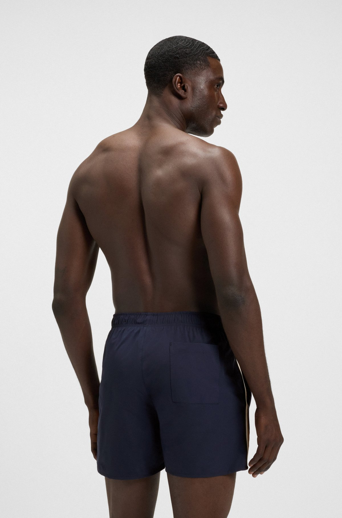 SWIM SHORTS WITH SIGNATURE STRIPE AND LOGO - 4