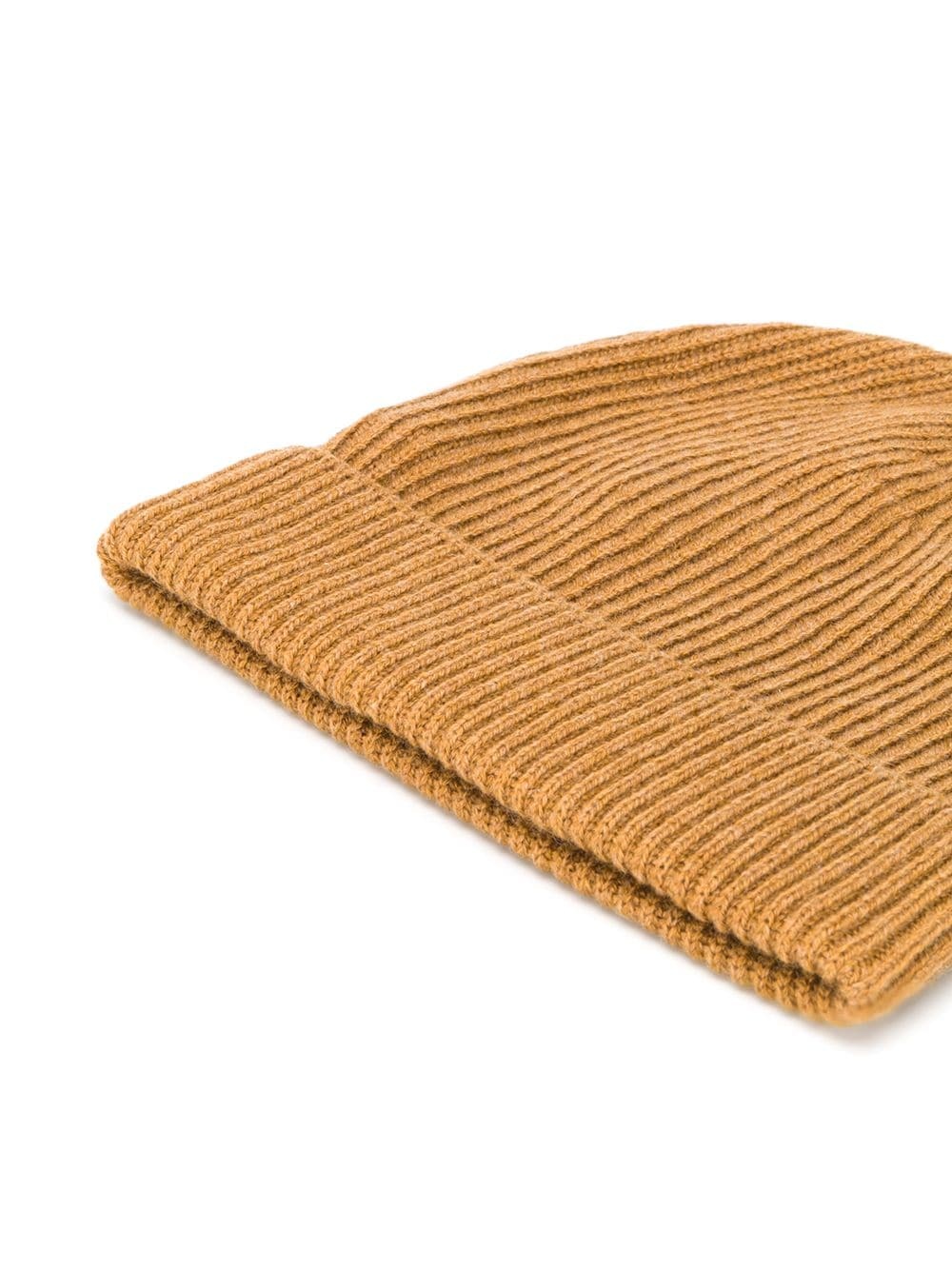 ribbed knit beanie - 2