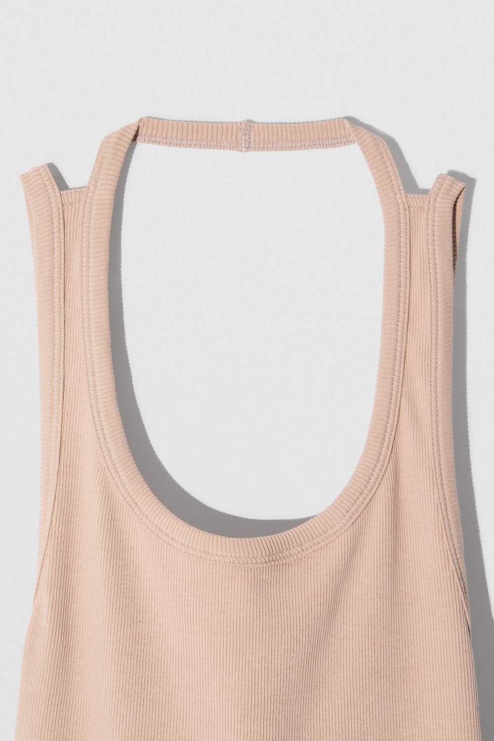 BLANK TANK TOP MINK COTTON RIB - 3