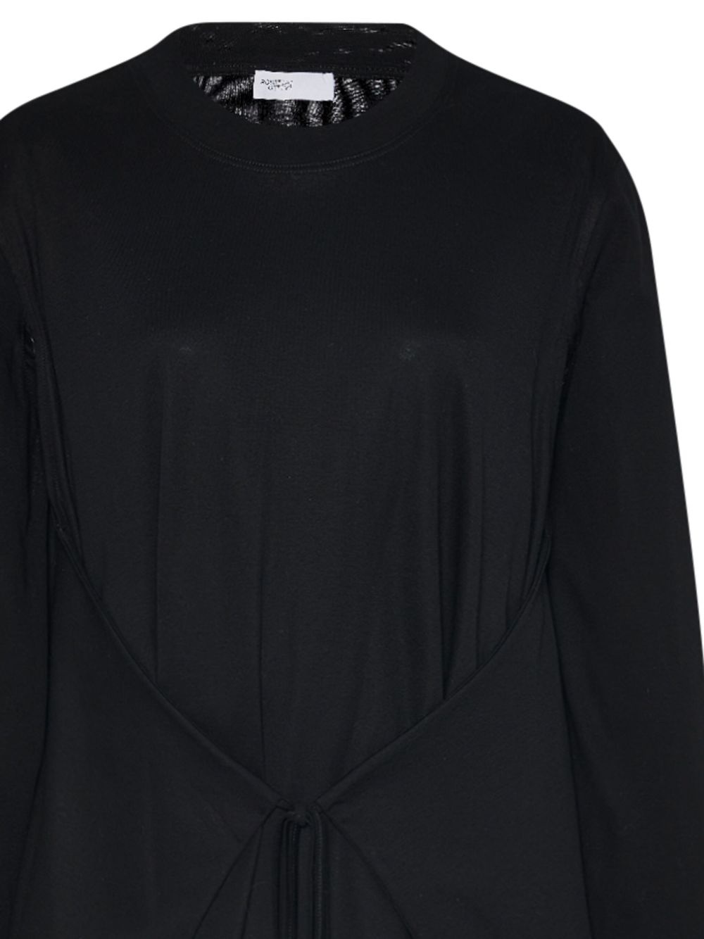 layered-design cotton T-shirt - 2