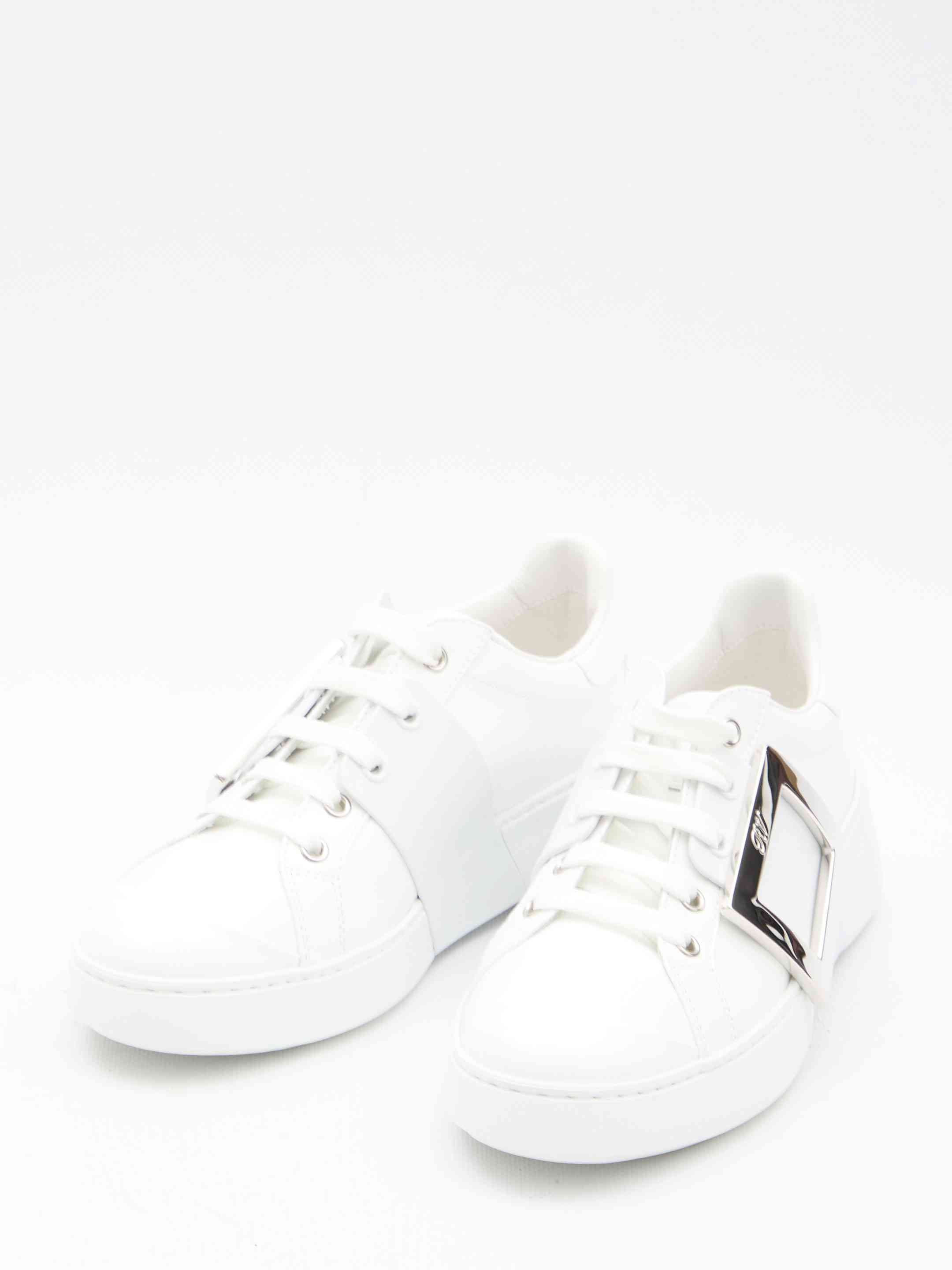 Roger Vivier Women Leather Viv' Skate Sneakers - 5