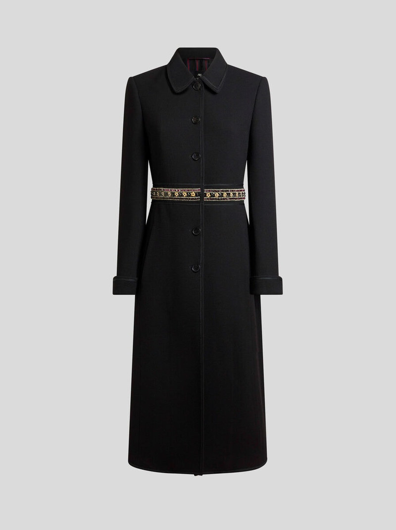 WOOL COAT WITH JEWEL EMBELLISHMENTS 1