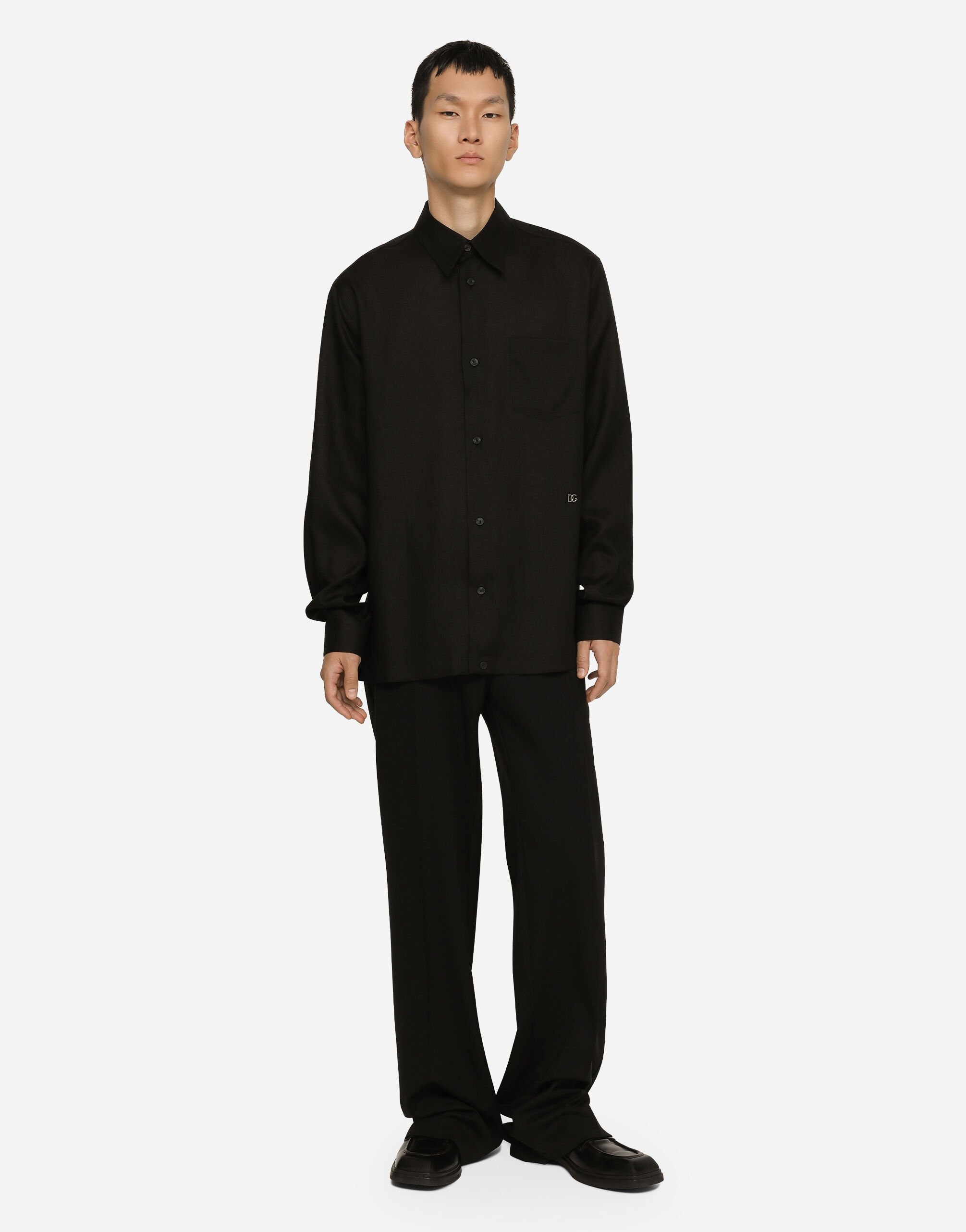 Linen Hawaiian shirt with DG hardware - 2
