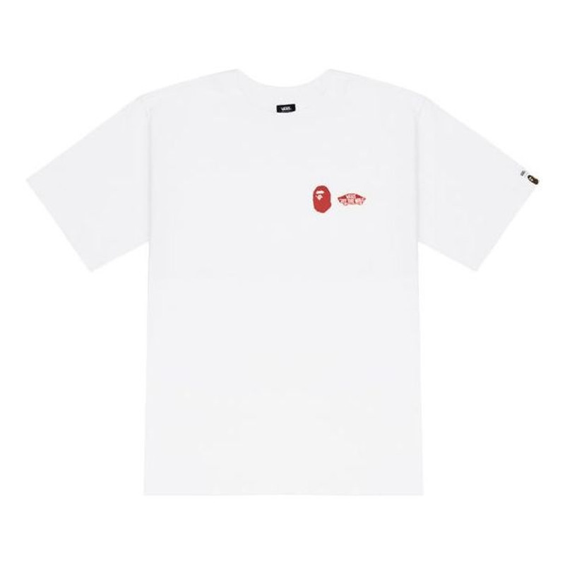 밴 X BAPE Sk8-Hi 티셔츠 'White'VN0A7XQ9448 - 1