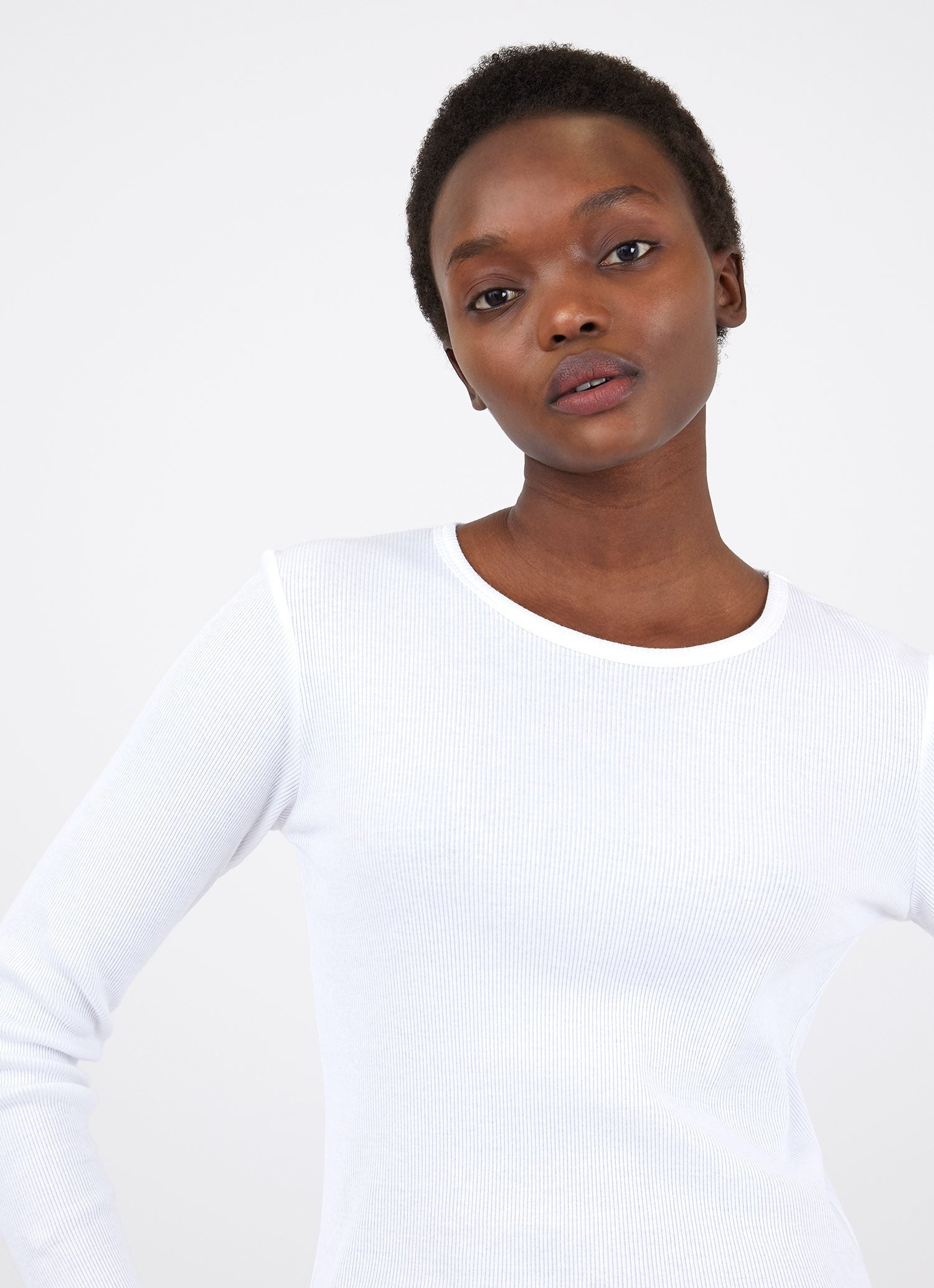 Rib Long Sleeve T‑shirt - 4