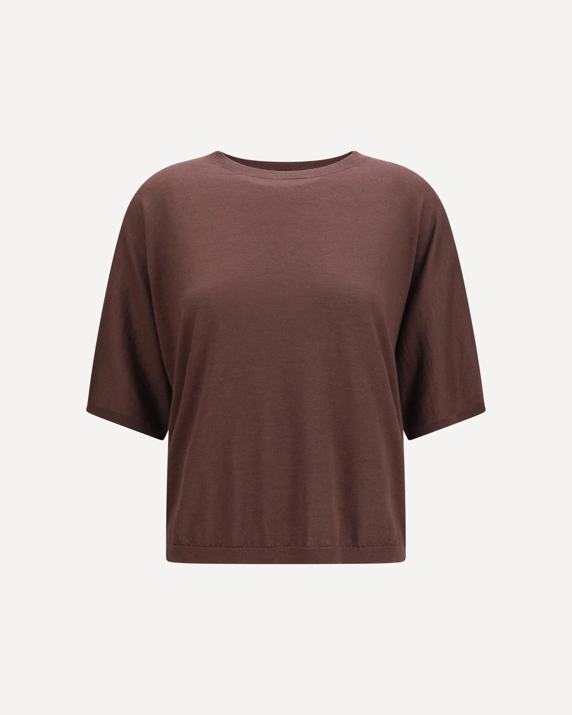 Short-sleeve cashmere and silk Sweater - 1