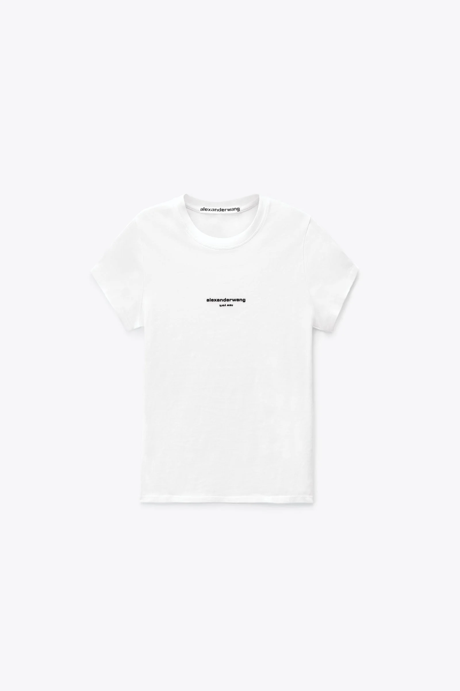 logo print fitted tee - 1