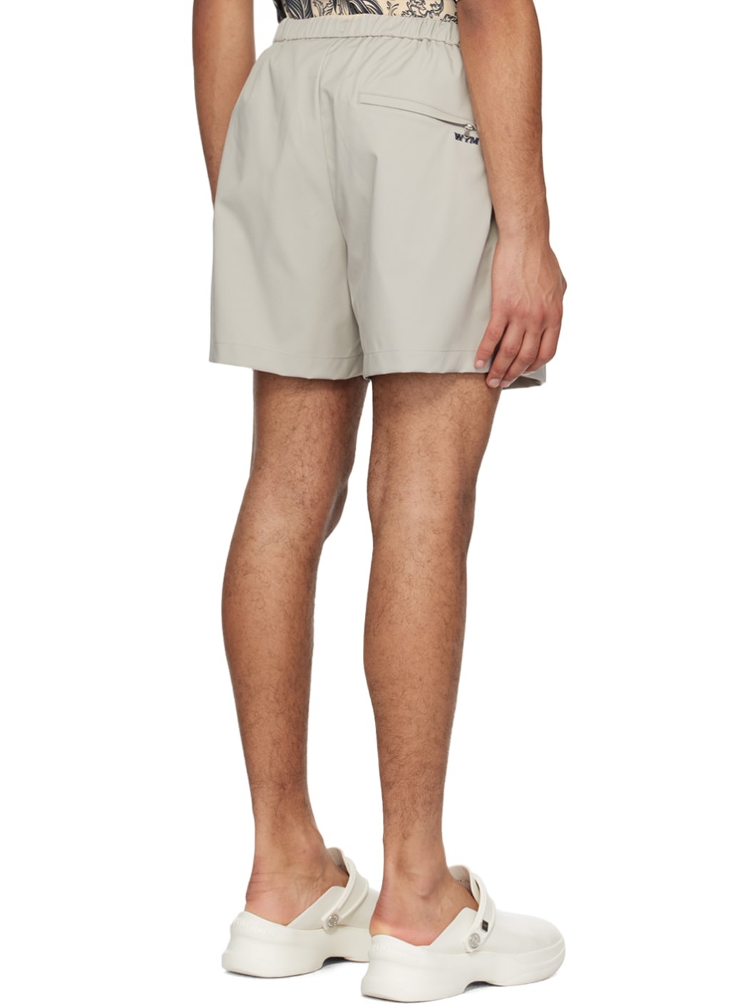 Gray Drawstring Shorts - 3