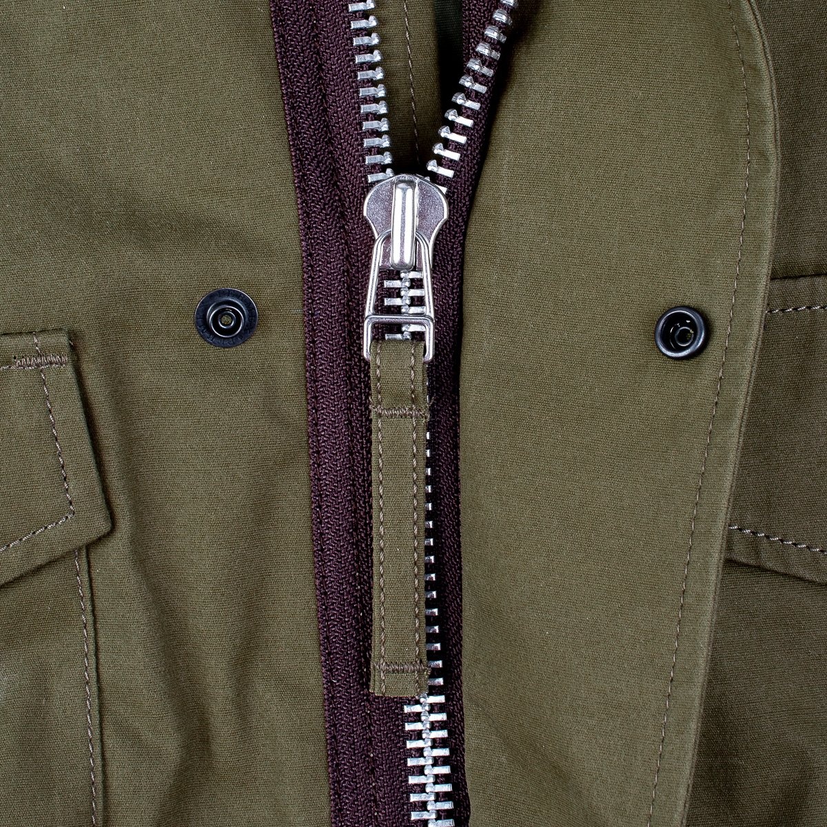 Oiled Cotton M-65 Jacket - Olive - 17