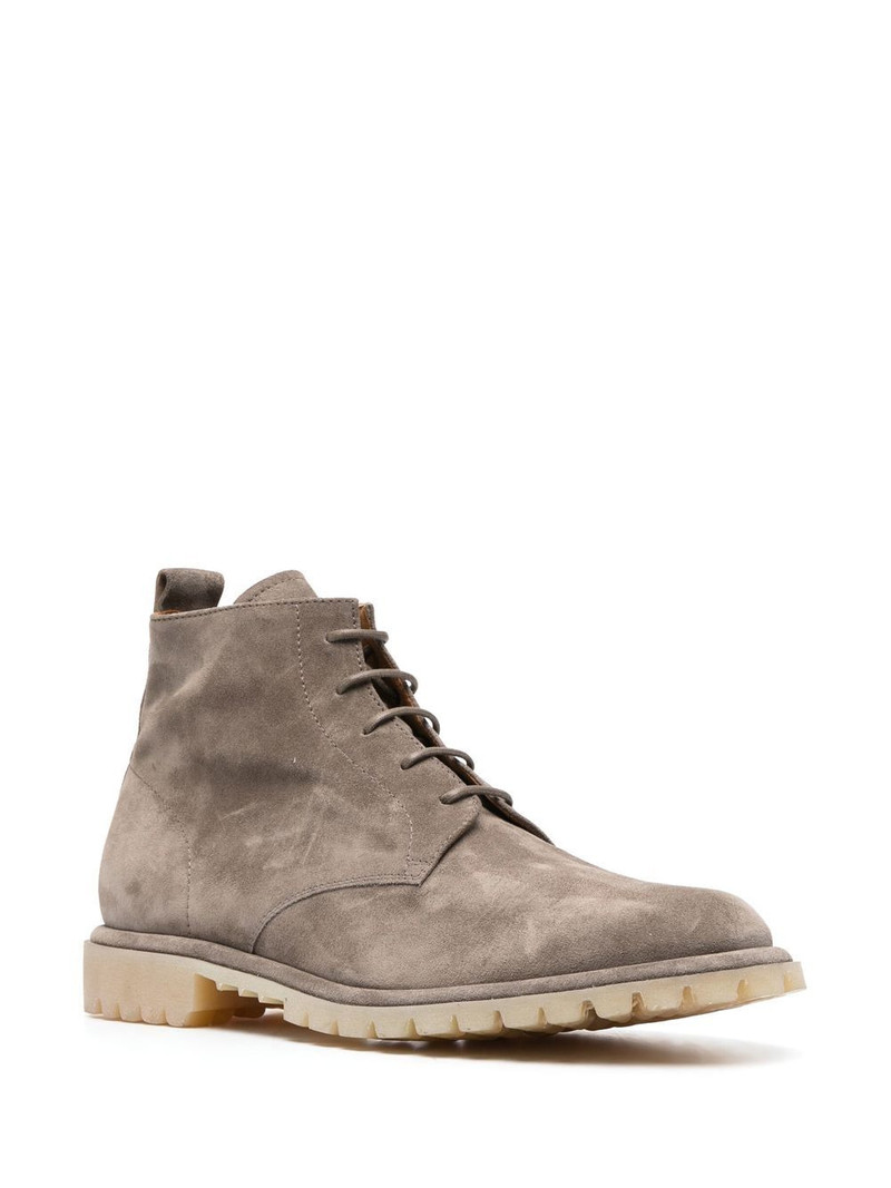 OFFICINE CREATIVE lace-up suede boots outlook