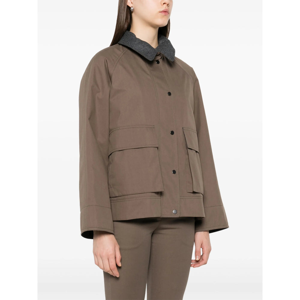 Brunello Cucinelli Brown Jackets - Oversized Jackets Women - 3