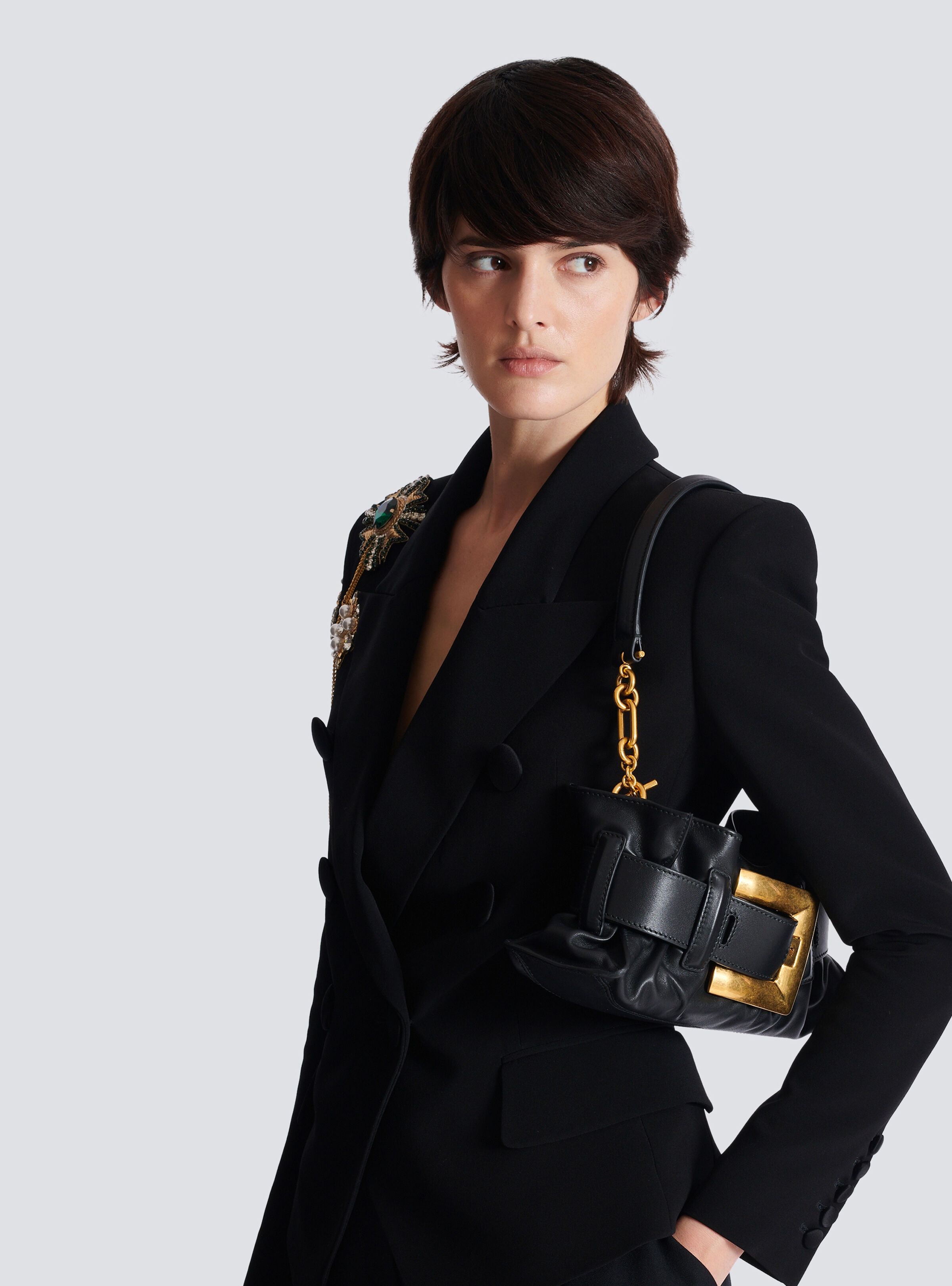 Mini Anthem Shoulder bag in leather - 8