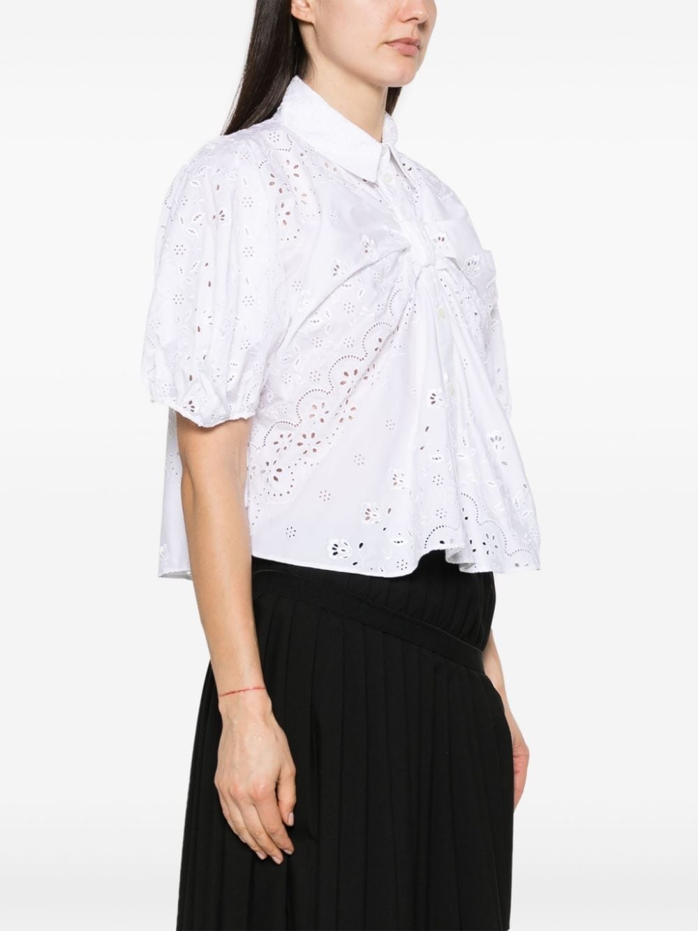 broderie anglaise cotton blouse - 3