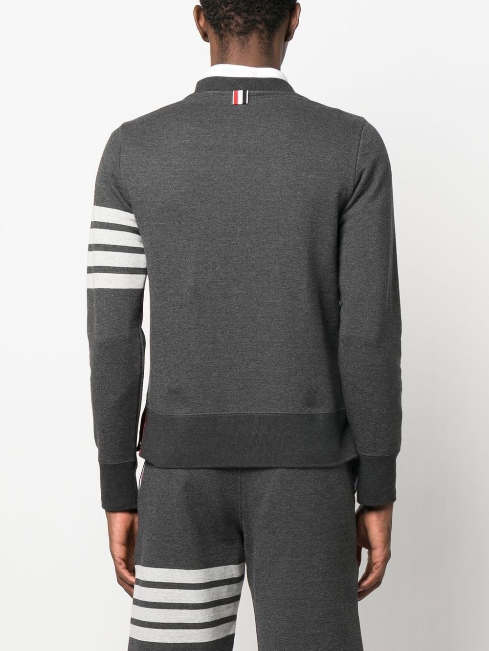 logo-patch cotton sweatshirt - 4