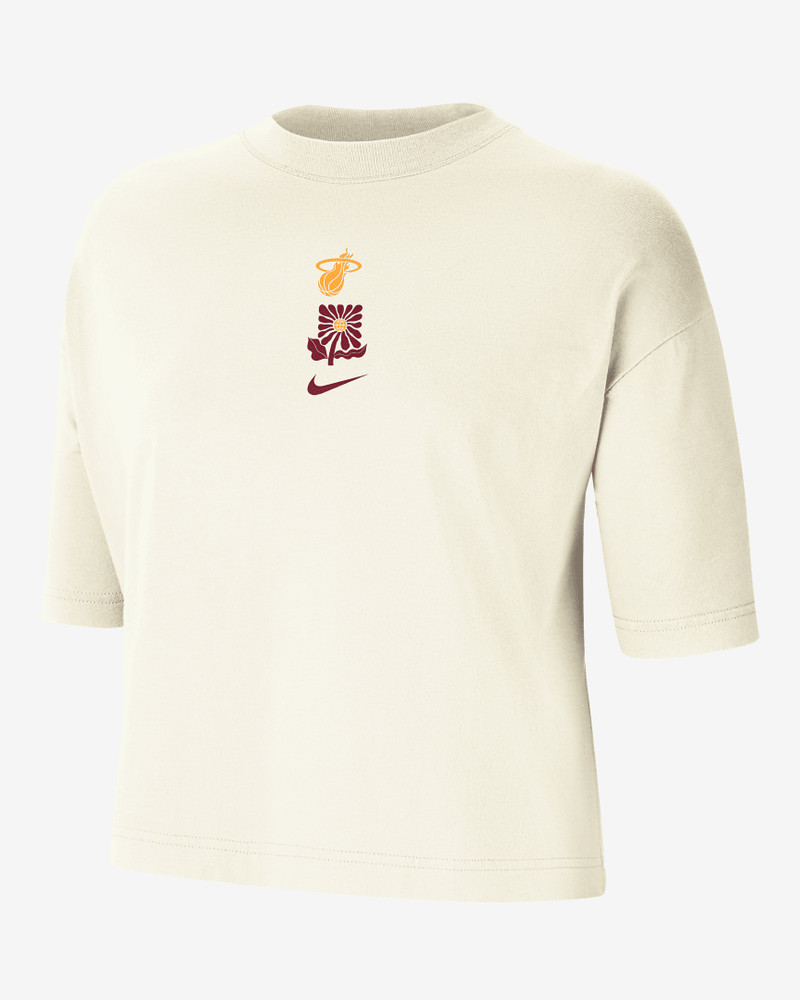 Miami Heat Courtside Nike Women's NBA Boxy T-Shirt - 1