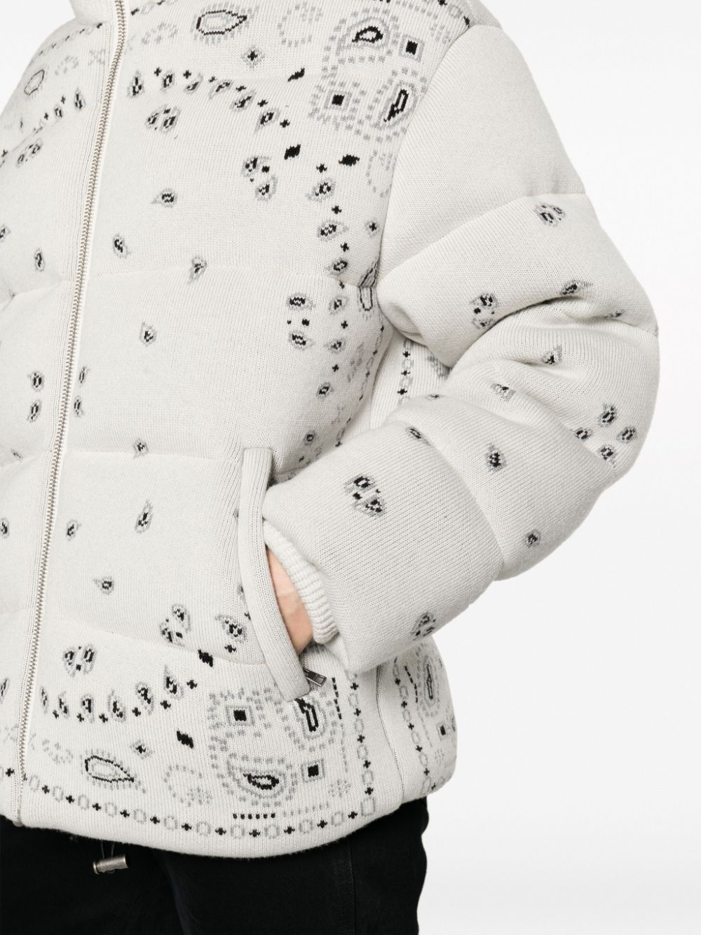 paisley-print padded jacket - 5