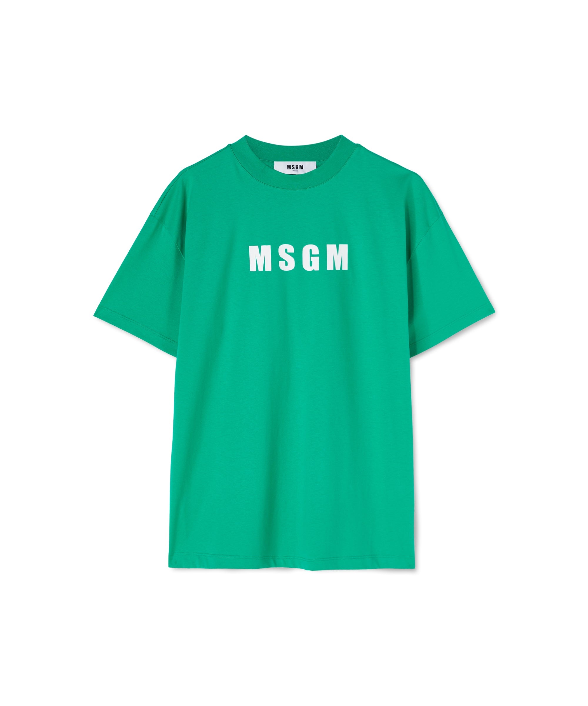 Cotton crew neck cotton t-shirt with MSGM logo - 1