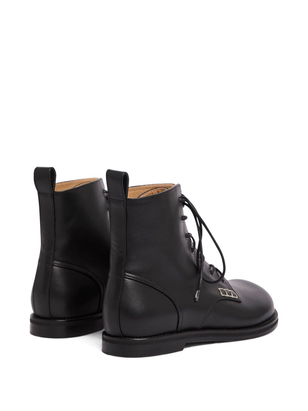 lace-up leather boots - 3