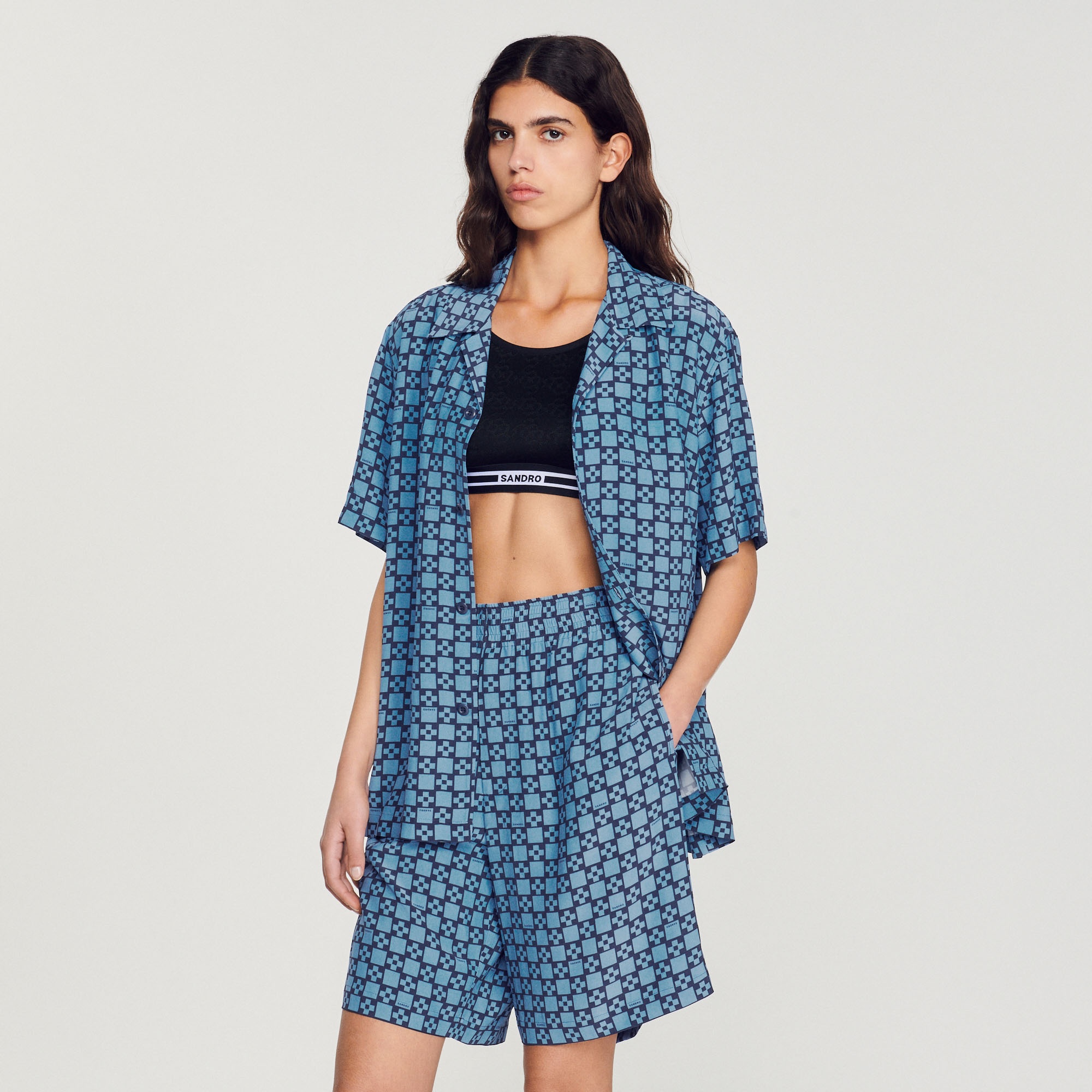 Flowing short-sleeved shirt - 5