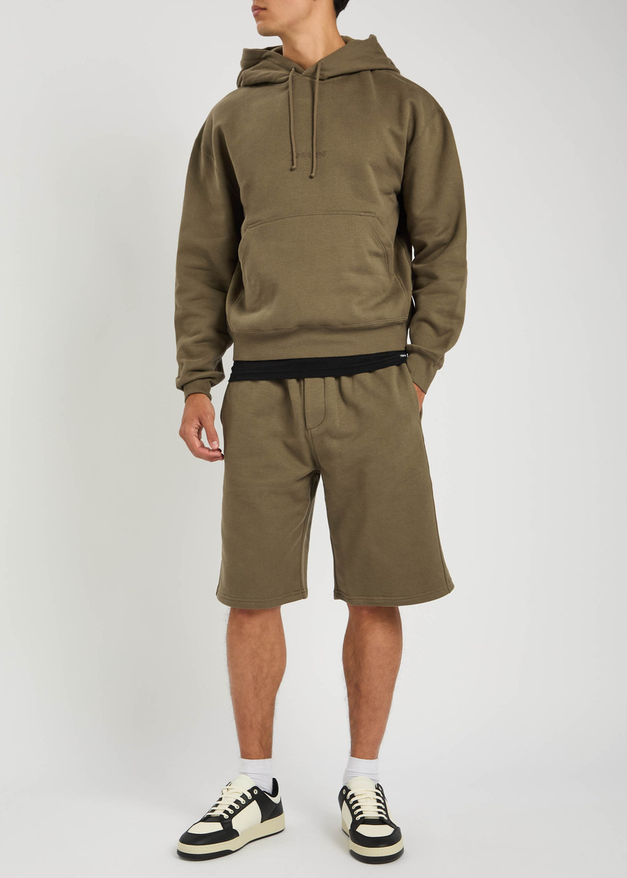 Saint Laurent Logo-embroidered Cotton Shorts - 4