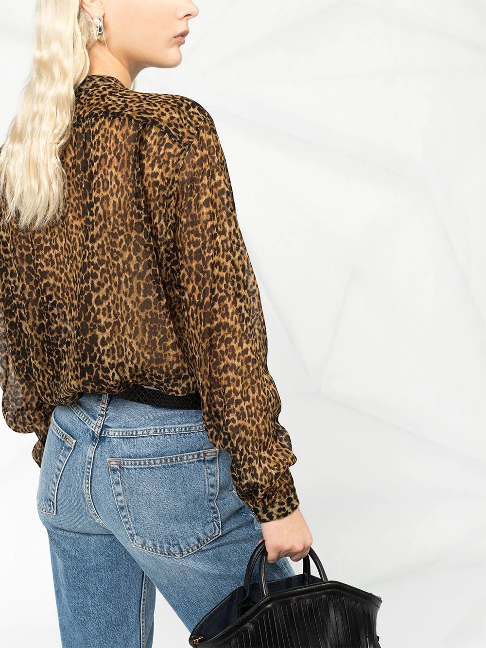 leopard-print wool shirt - 3