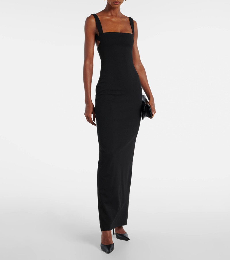 SOLACE LONDON Joni crêpe gown outlook