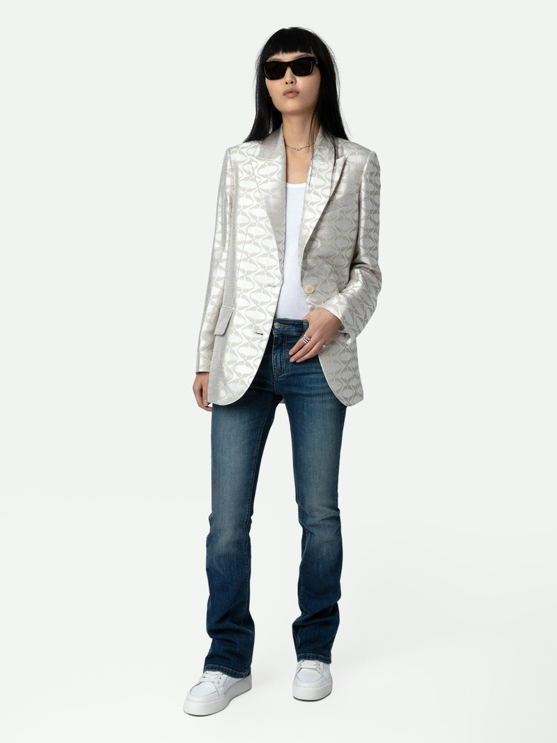 Zadig & Voltaire Vicka Wings Jacquard Blazer outlook