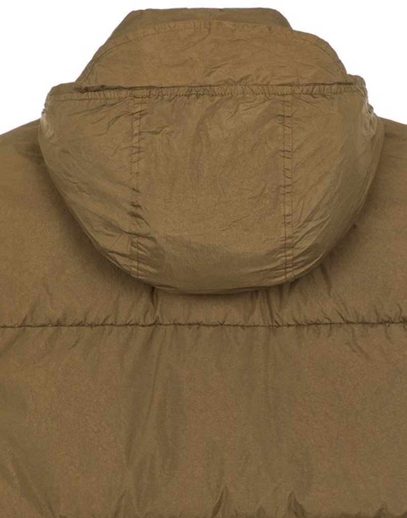 G0423 GARMENT DYED CRINKLE REPS RECYCLED NYLON DOWN OLIVE GREEN 4