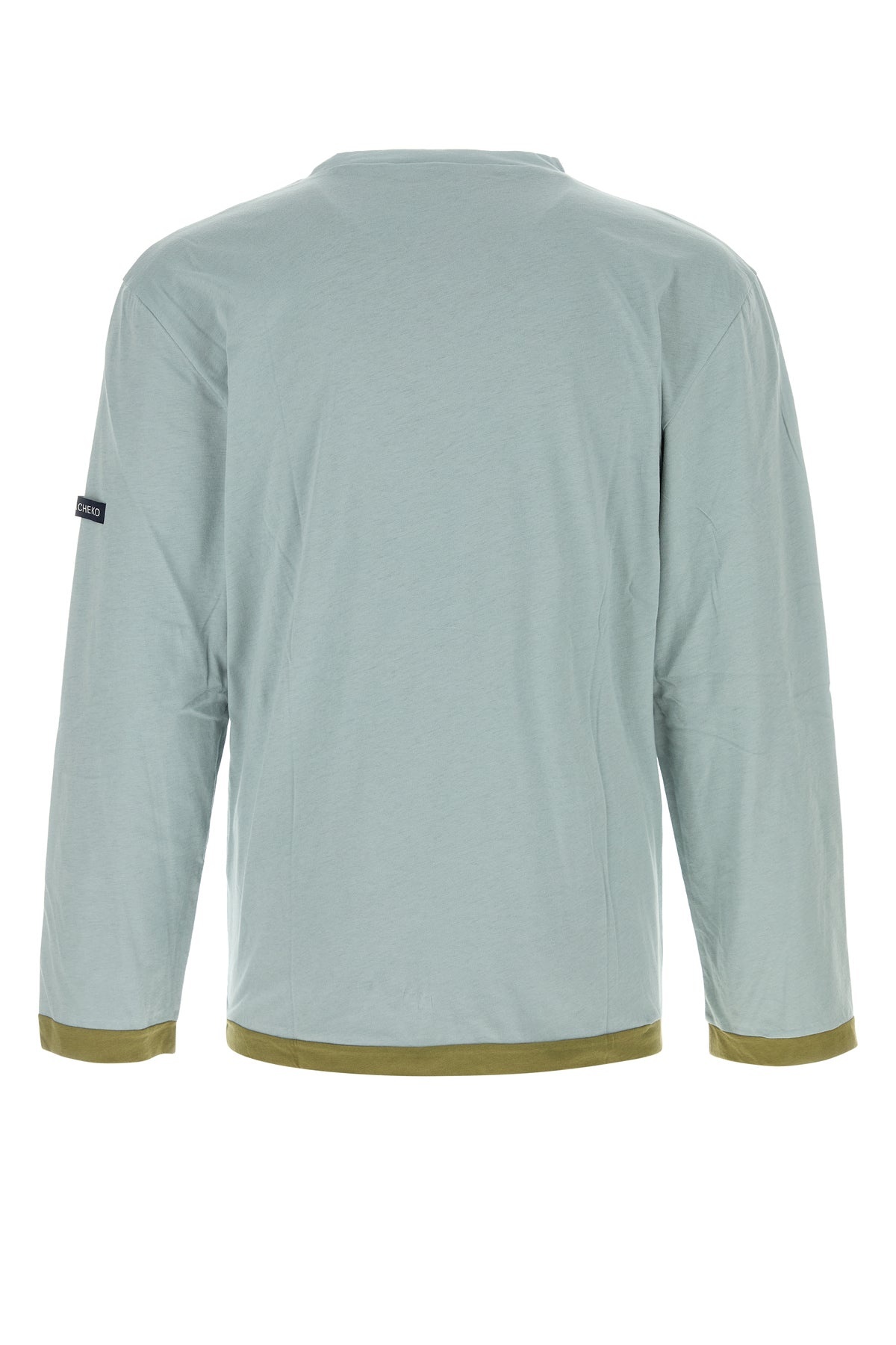 Powder blue cotton t-shirt - 2