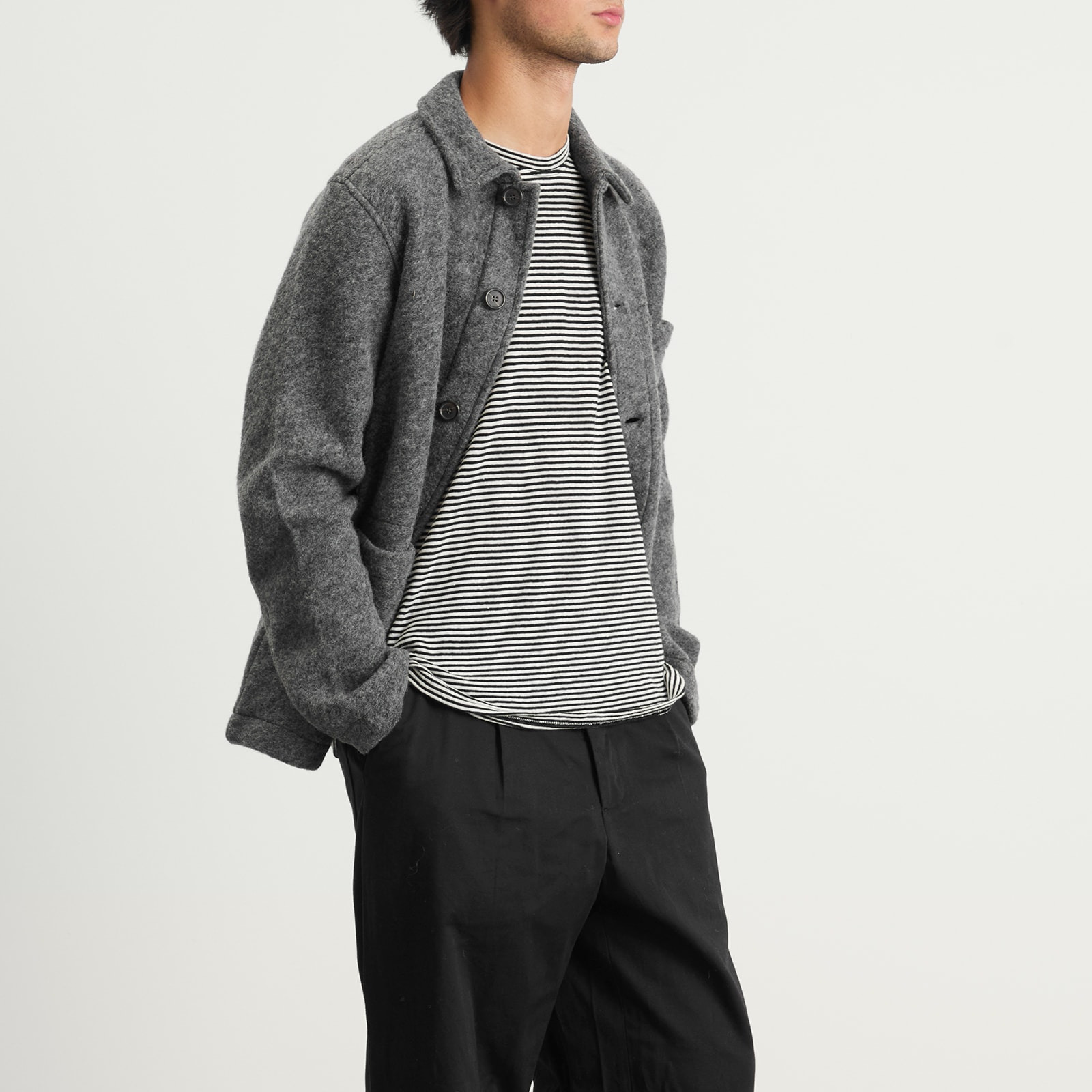 Universal Works Wool Fleece Field Jacket - 2
