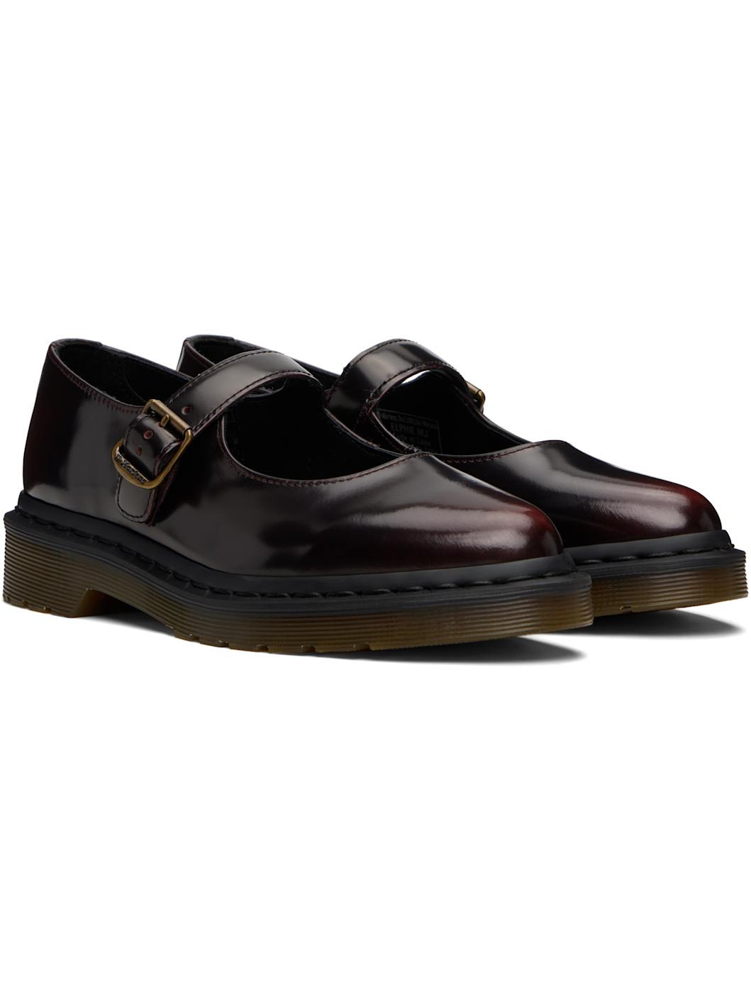 Burgundy Elphie Mary Jane Loafers - 4