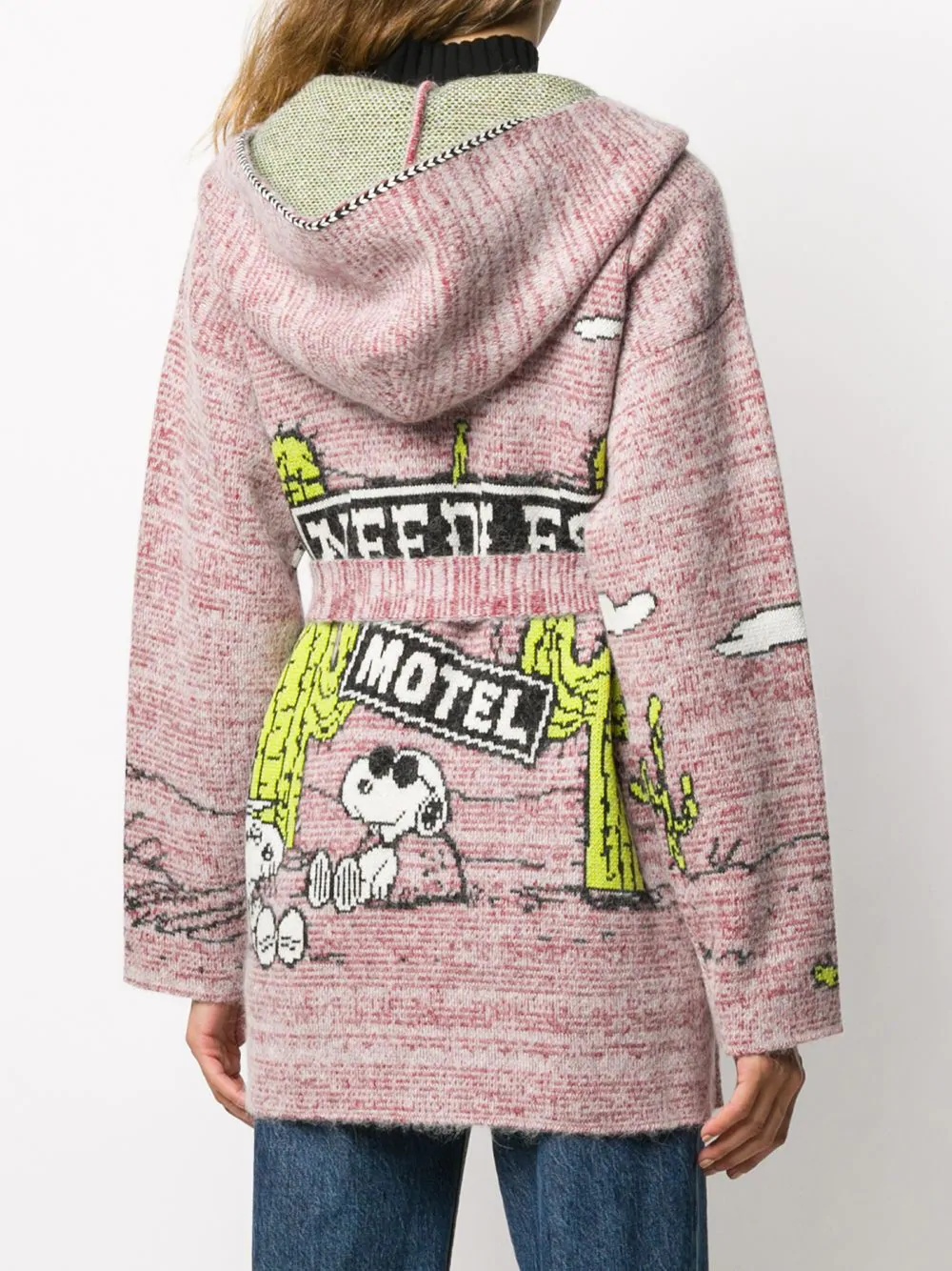 Snoopy wraparound cardigan - 4