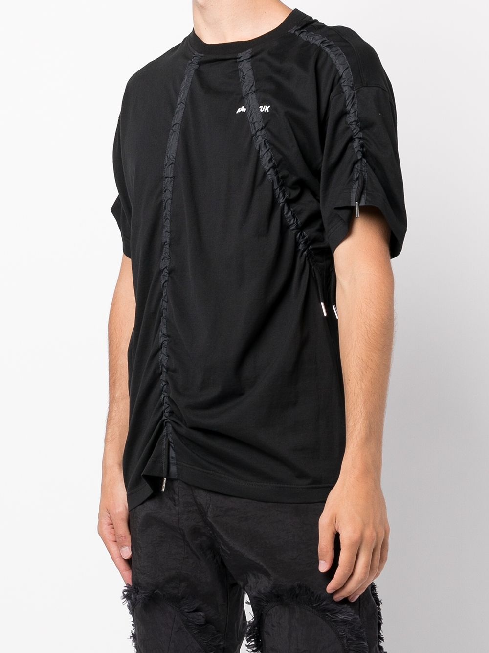 asymmetric parachute-design T-shirt - 3