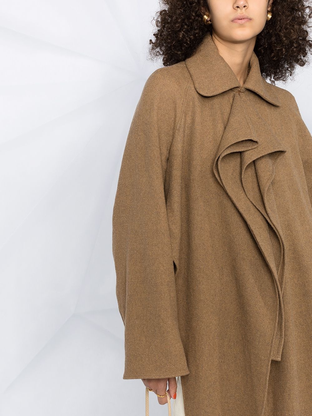 asymmetric panel coat - 3