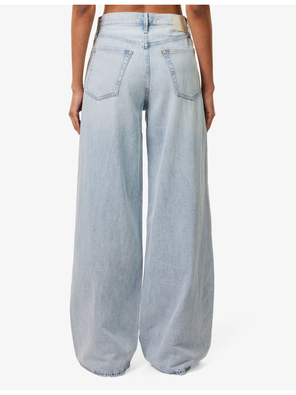 Sofie wide-leg high-rise denim-blend jeans - 4