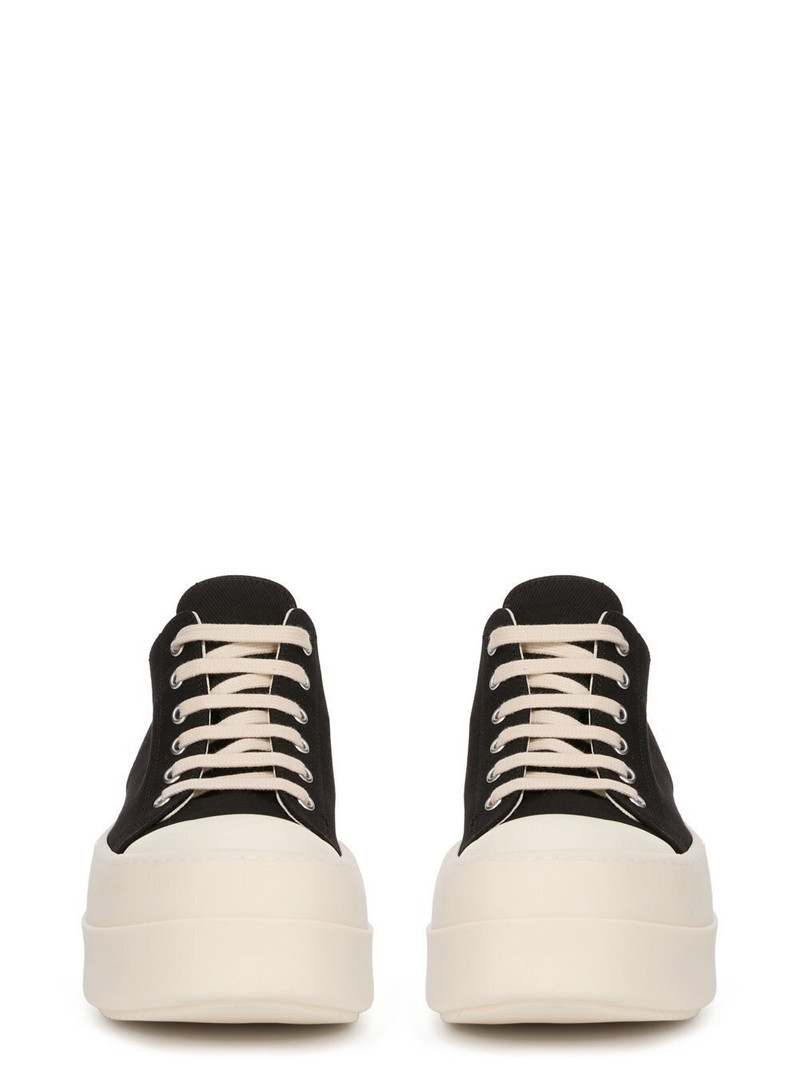Rick Owens DRKSHDW Double Bumper Platform Brushed-Cotton Sneakers Black outlook